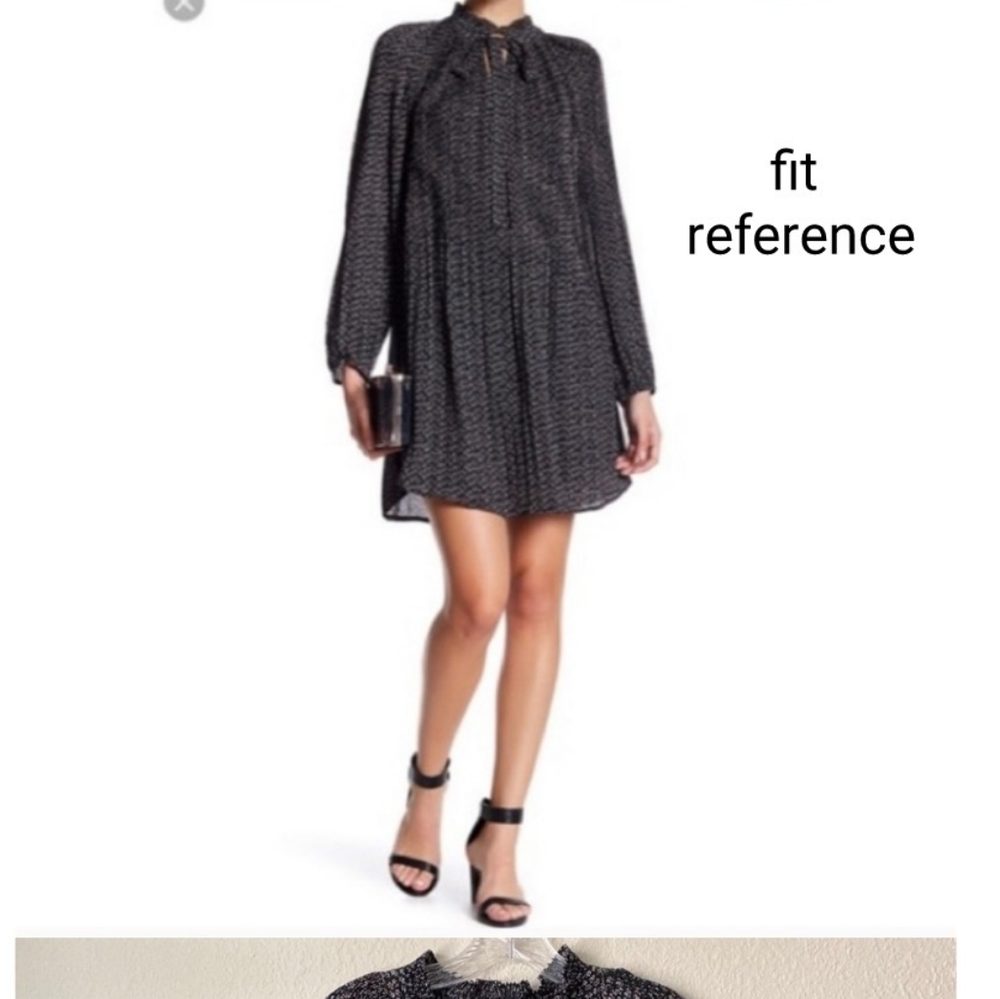 Daniel Rainn Black Pleated Dress